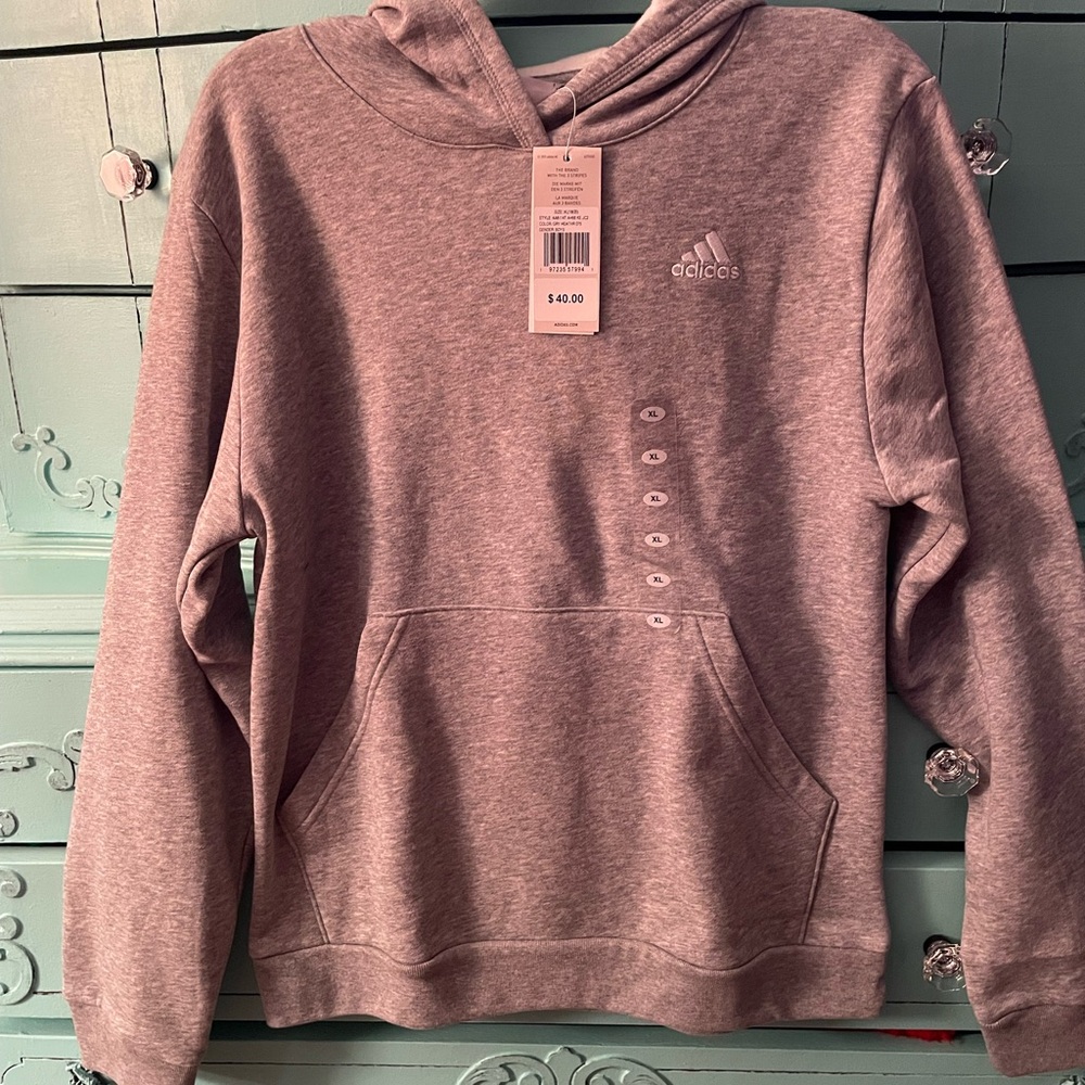 XL Boys Adidas Gray Hoodie